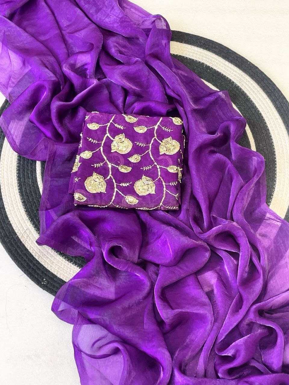 YNF Wholesale Satin Silk Embroidered Sarees  | Surat Manufacturer
