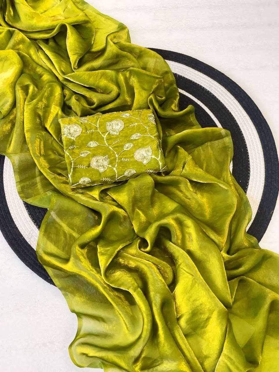 YNF Wholesale Satin Silk Embroidered Sarees  | Surat Manufacturer