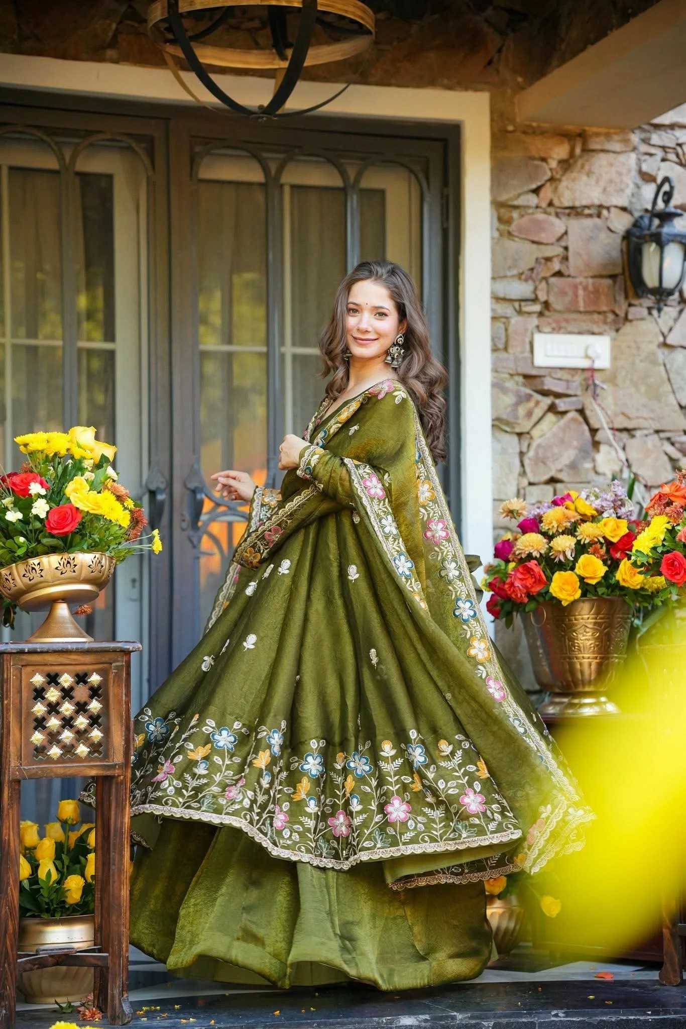 YNF Wholesale Crush Silk Ladies Silk Suit KESH219 1006 | Surat Manufacturer