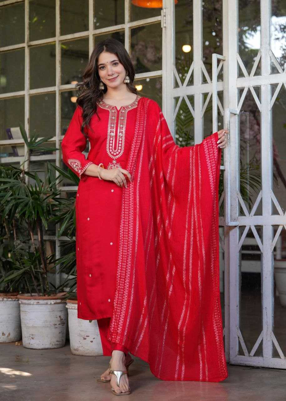 YNF Wholesale Viscose Chanderi Ladies Suits KESH219 610 | Surat Manufacturer