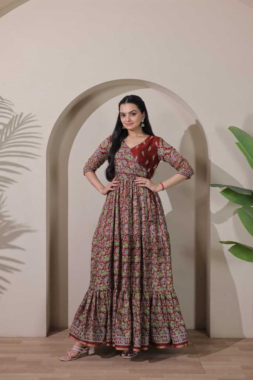 YNF Wholesale Silk Anarkali Gown  | Surat Manufacturer