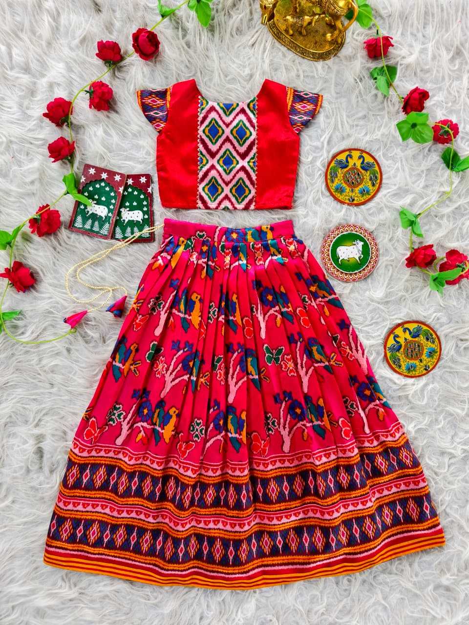 YNF Wholesale Silk Kids Lehenga  | Surat Manufacturer
