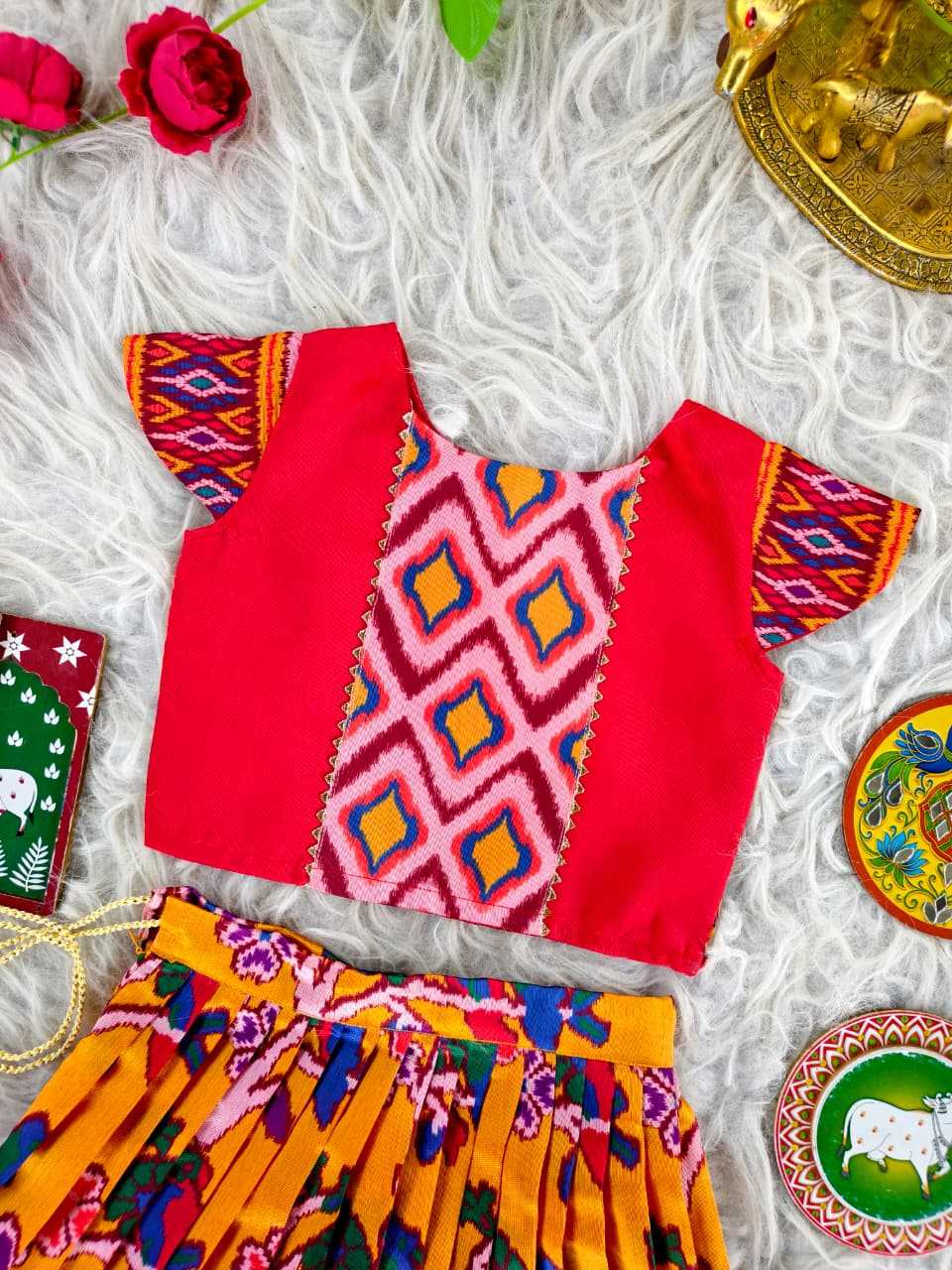 YNF Wholesale Silk Kids Lehenga  | Surat Manufacturer