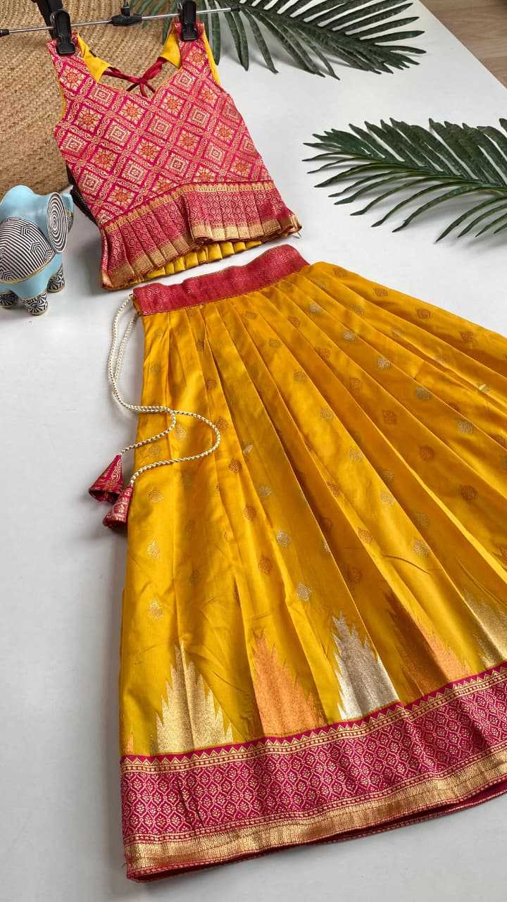 YNF Wholesale Silk Kids Lehenga  | Surat Manufacturer