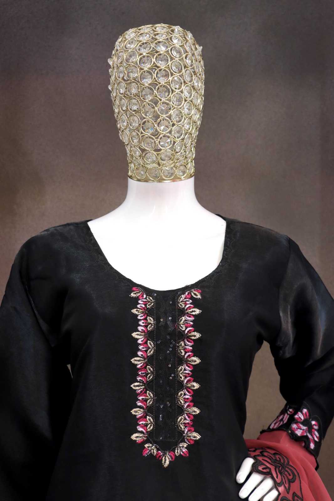 YNF Wholesale Satin Embroidery Suits  | Surat Manufacturer