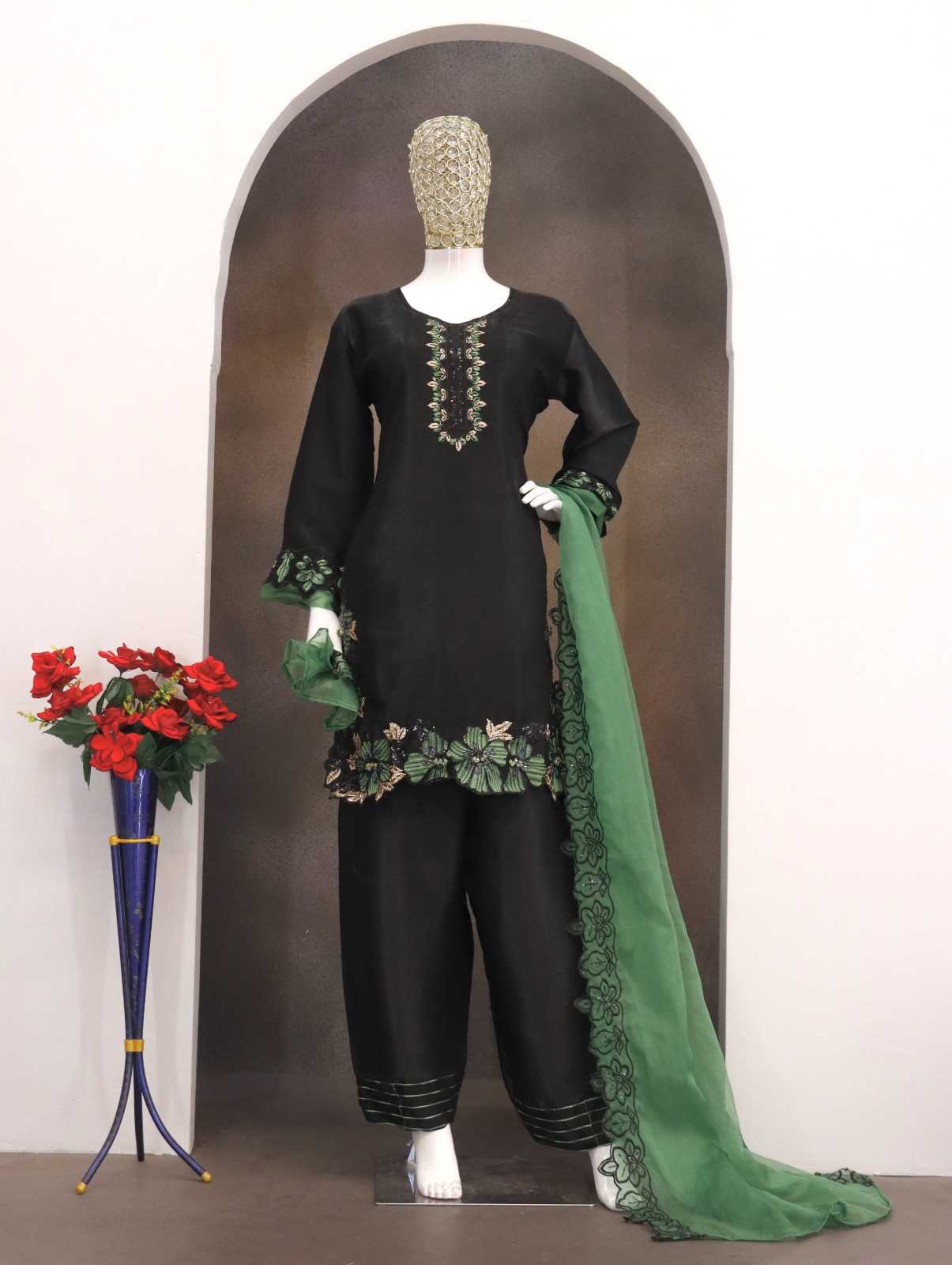 YNF Wholesale Satin Embroidery Suits  | Surat Manufacturer