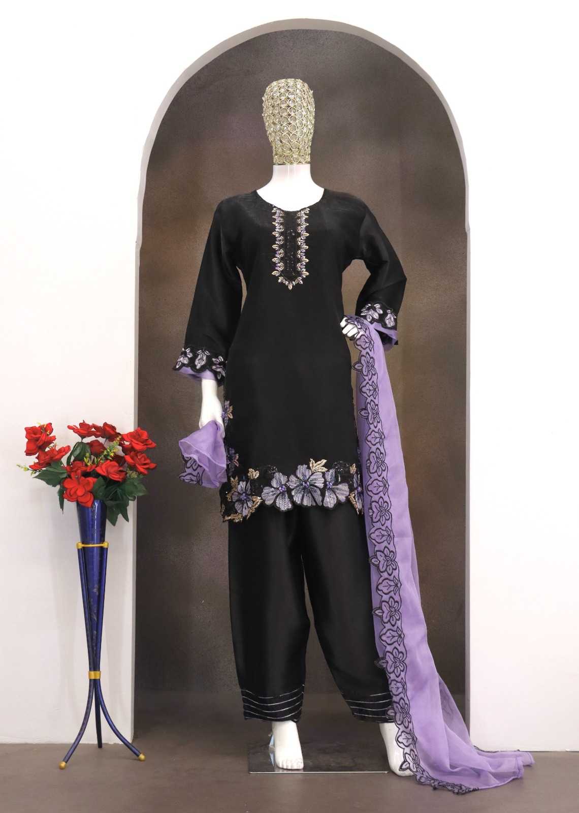 YNF Wholesale Satin Embroidery Suits  | Surat Manufacturer