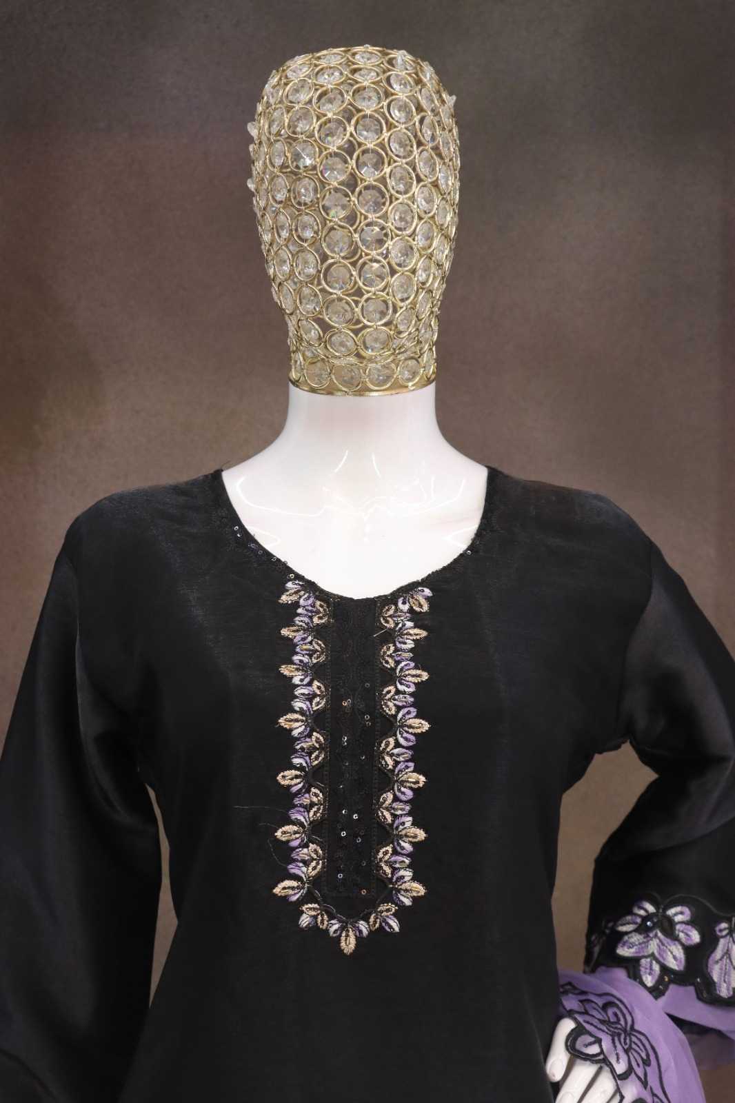 YNF Wholesale Satin Embroidery Suits  | Surat Manufacturer