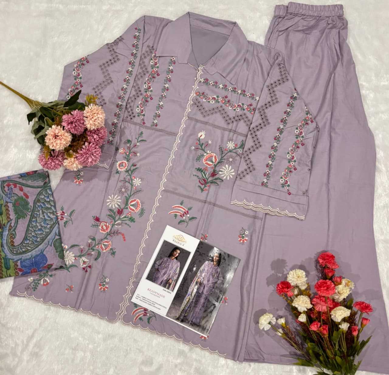 YNF Wholesale Cotton Cambric Embroidery Suits  | Surat Manufacturer