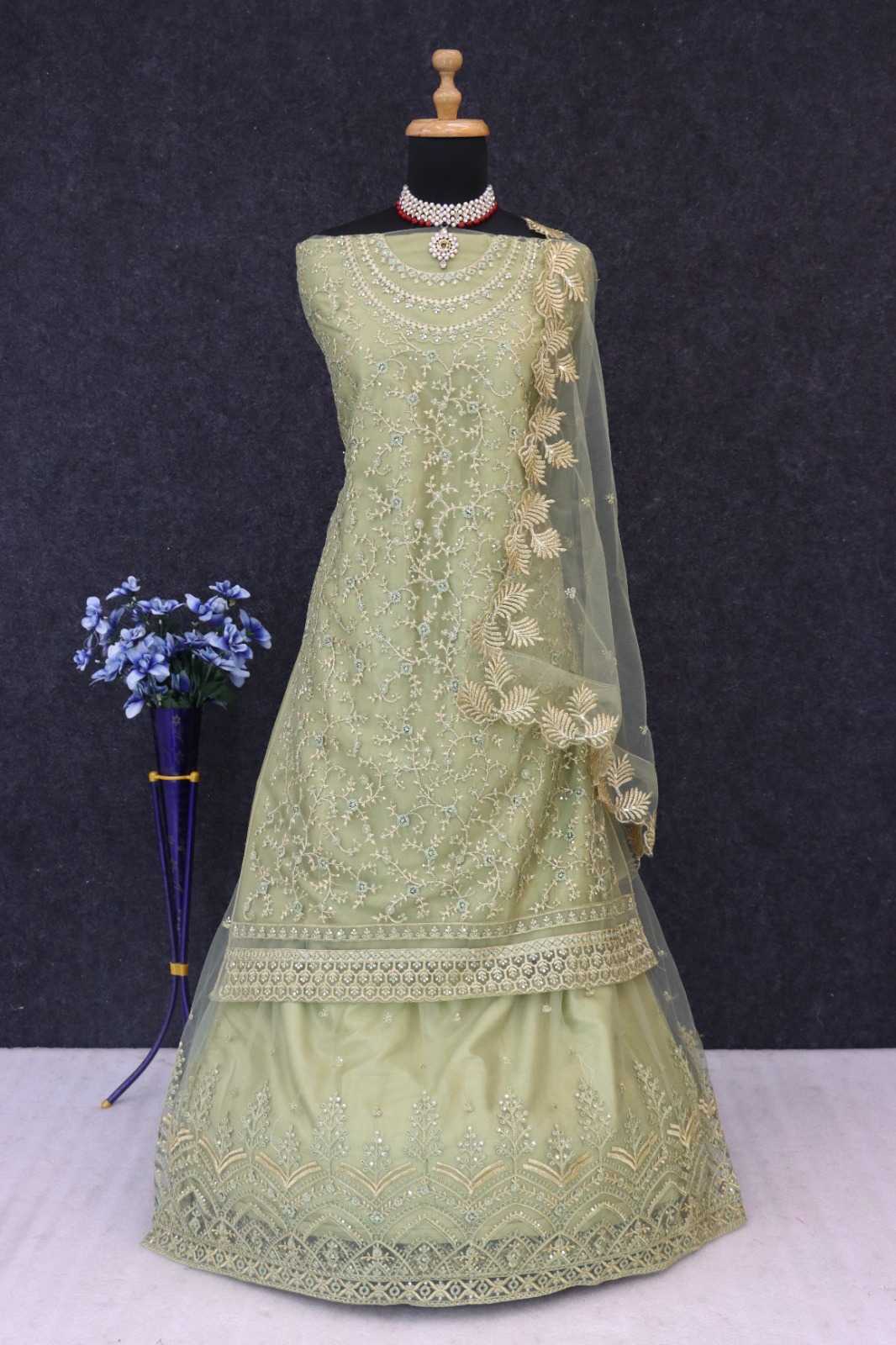 YNF Wholesale Net Embroidery Suits  | Surat Manufacturer
