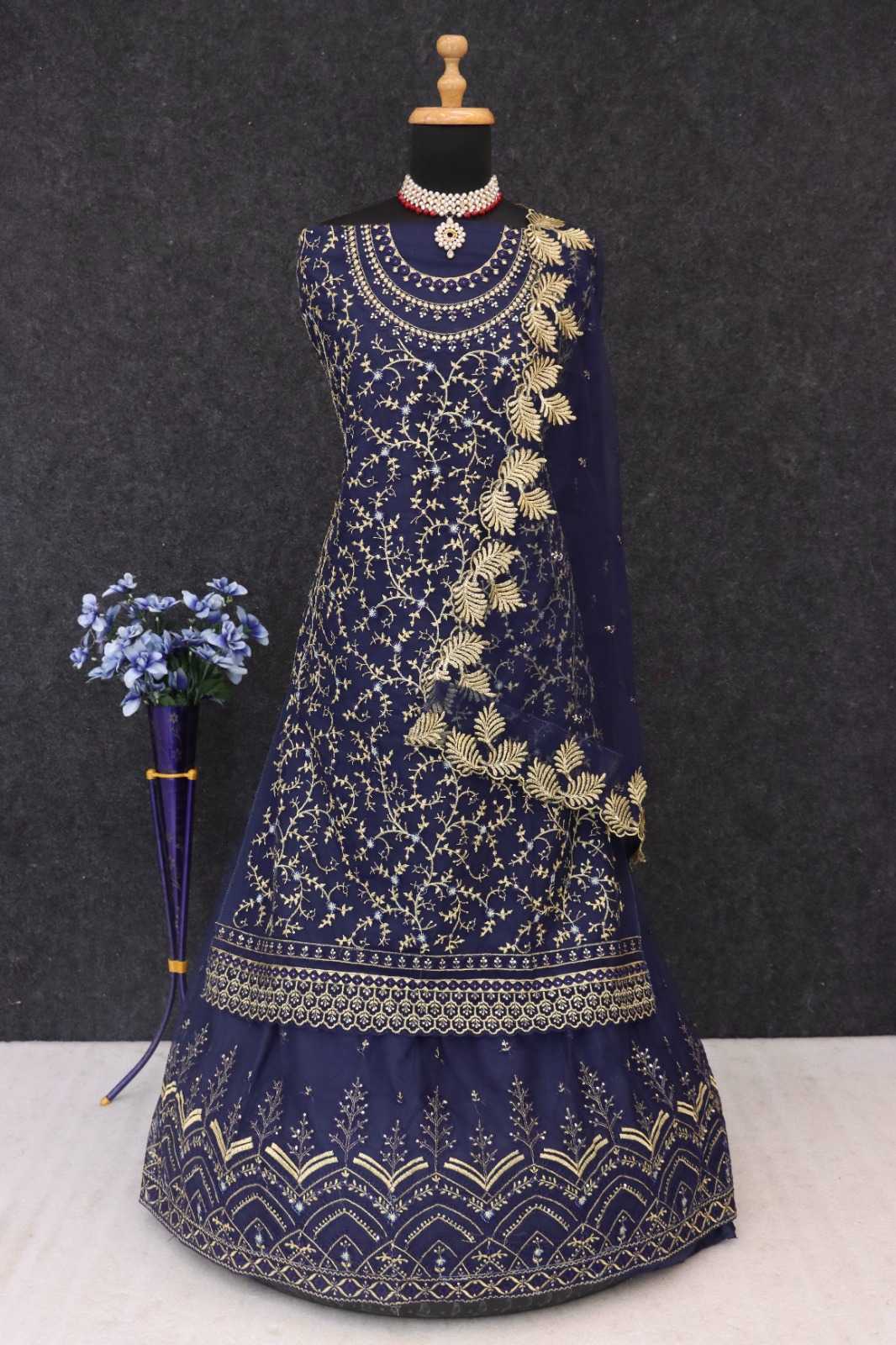 YNF Wholesale Net Embroidery Suits  | Surat Manufacturer