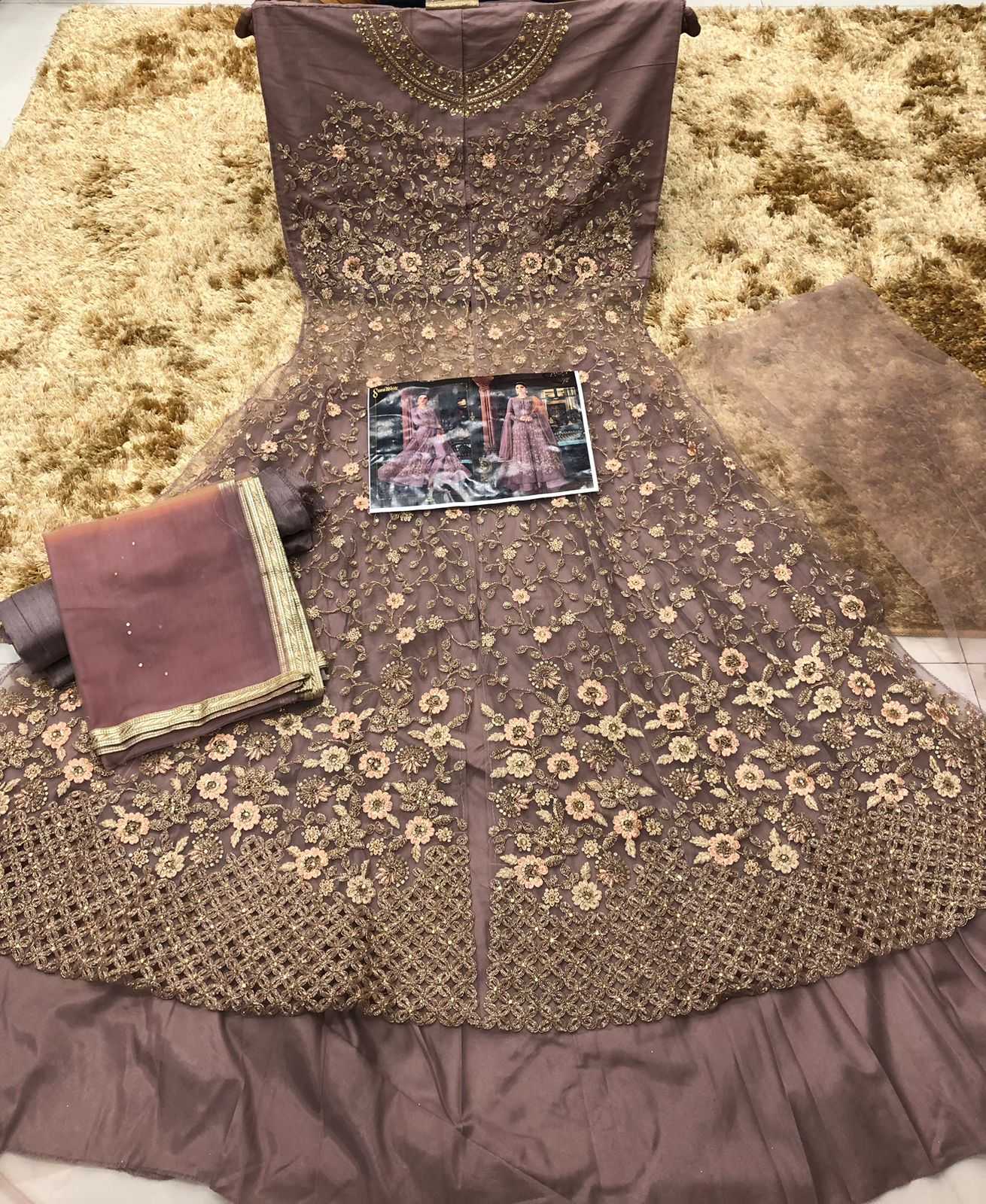 YNF Wholesale Heavy Silk Embroidery Gowns  | Surat Manufacturer