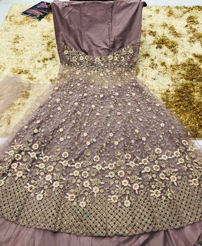 YNF Wholesale Heavy Silk Embroidery Gowns  | Surat Manufacturer