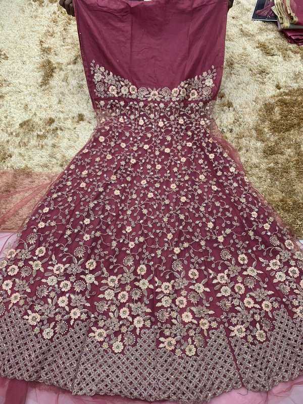 YNF Wholesale Heavy Silk Embroidery Gowns  | Surat Manufacturer