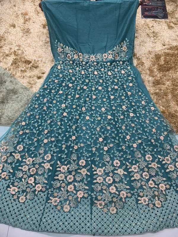 YNF Wholesale Heavy Silk Embroidery Gowns  | Surat Manufacturer