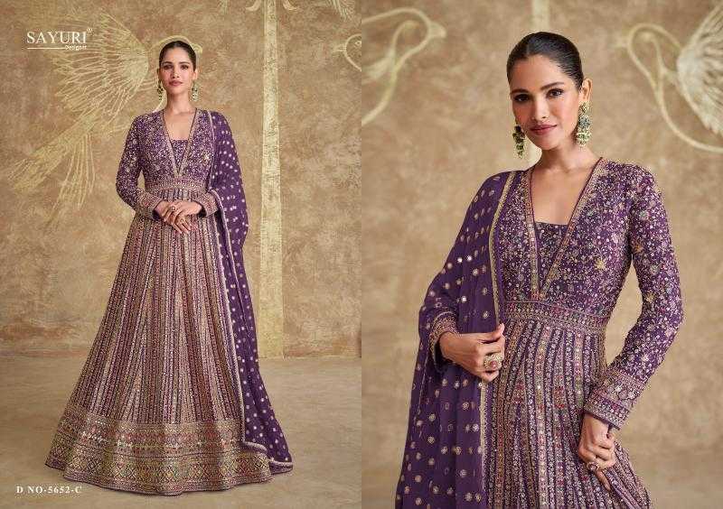 YNF Wholesale Georgette Embroidery Gowns  | Surat Manufacturer