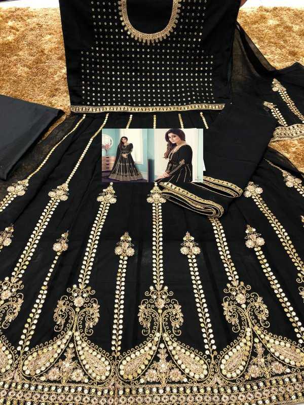 YNF Wholesale Georgette Embroidery Gowns  | Surat Manufacturer