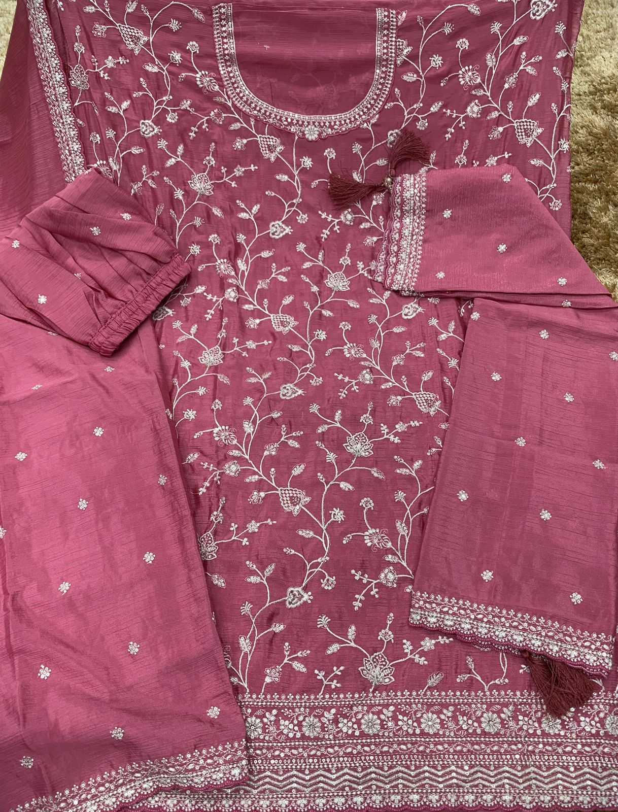 YNF Wholesale Chinon Embroidery Suits  | Surat Manufacturer