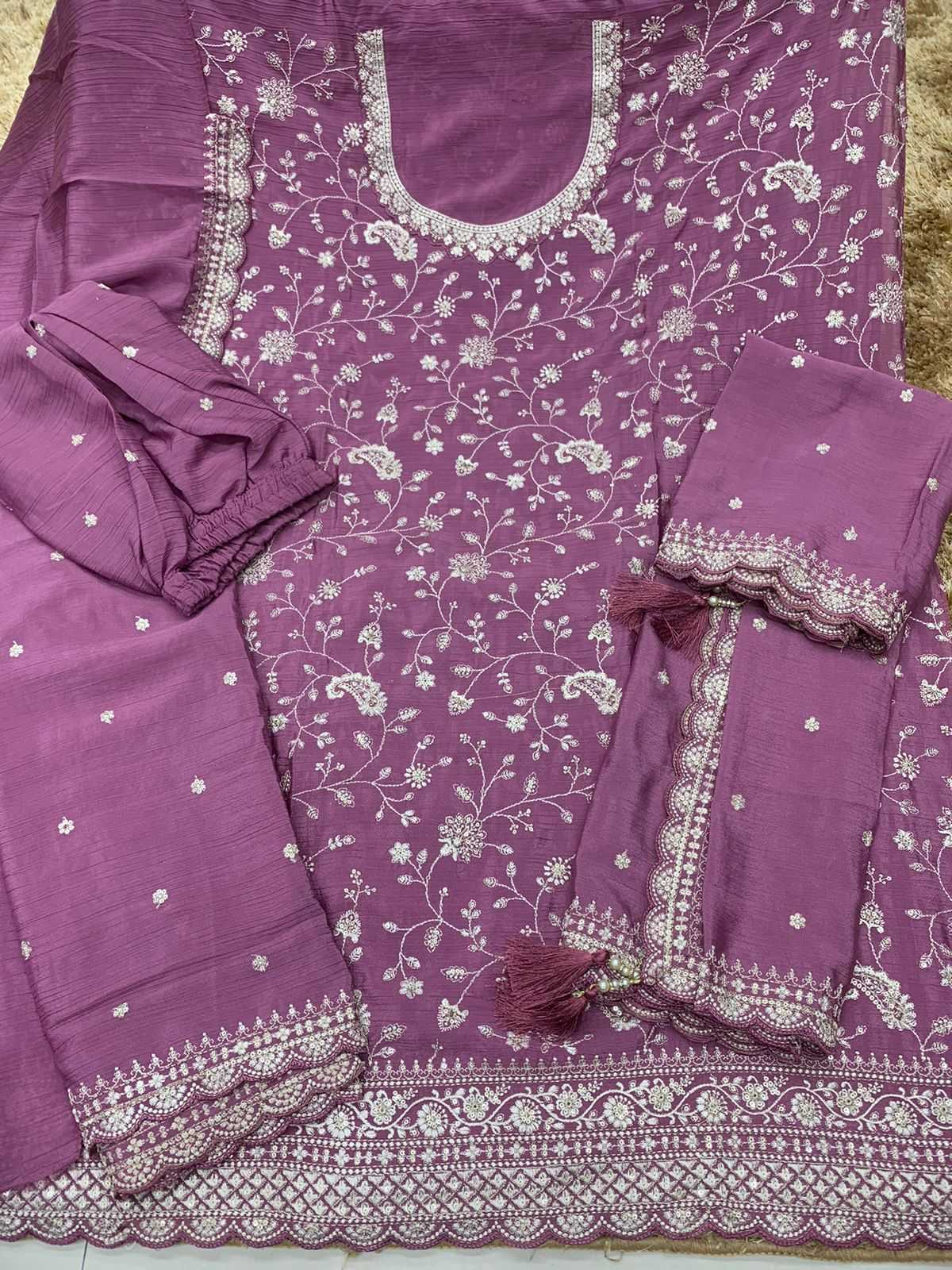 YNF Wholesale Chinon Embroidery Suits  | Surat Manufacturer