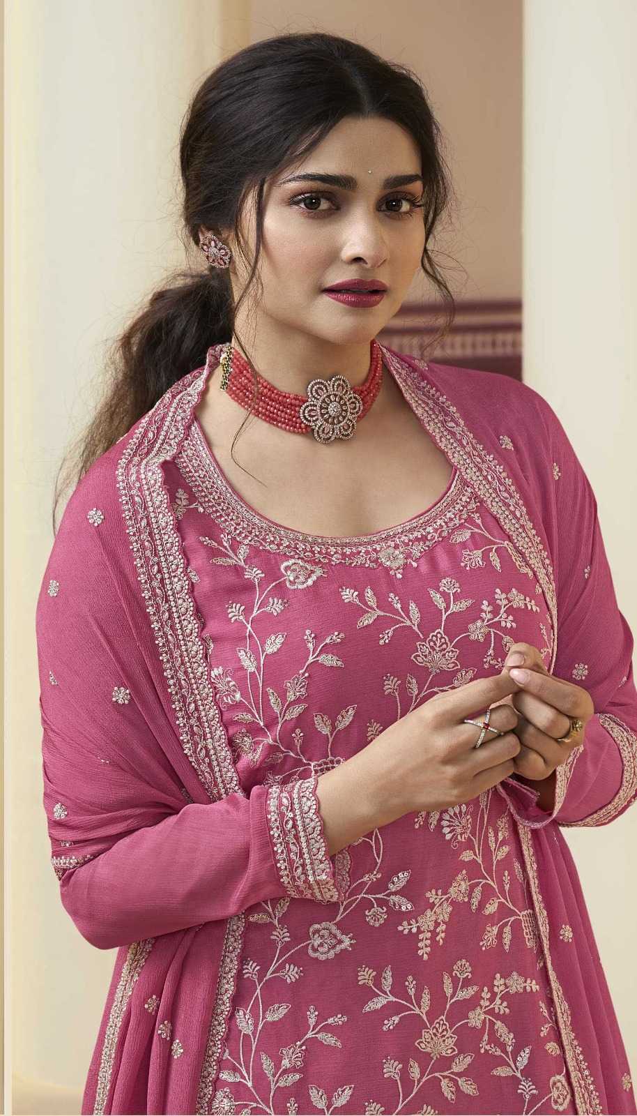 YNF Wholesale Chinon Embroidery Suits  | Surat Manufacturer