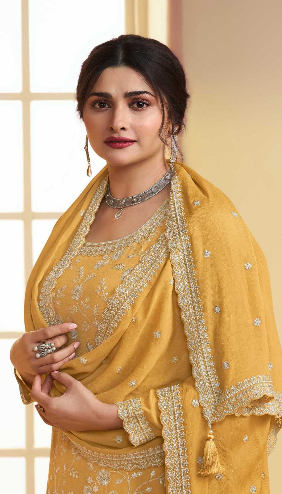 YNF Wholesale Chinon Embroidery Suits  | Surat Manufacturer