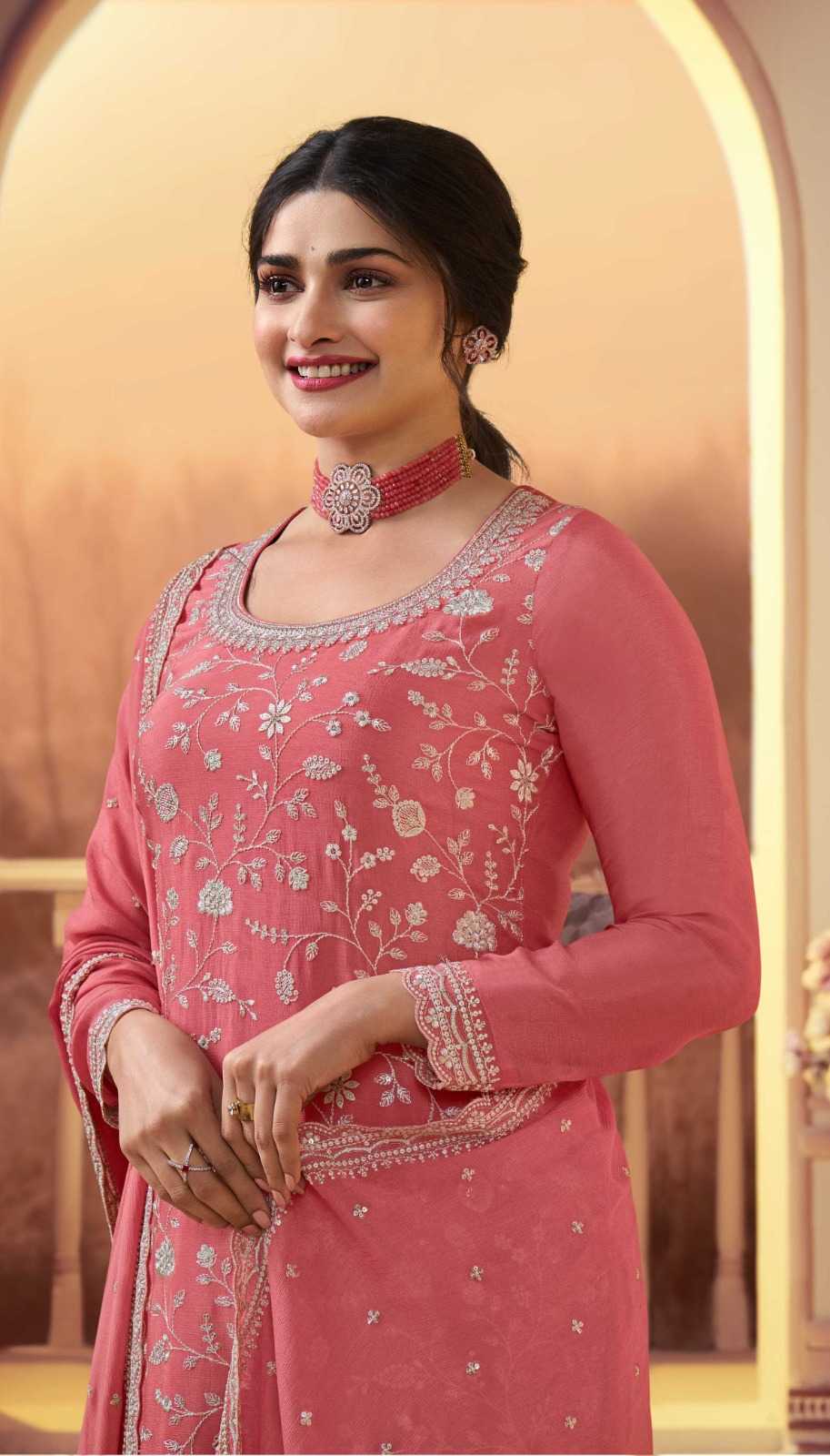 YNF Wholesale Chinon Embroidery Suits  | Surat Manufacturer