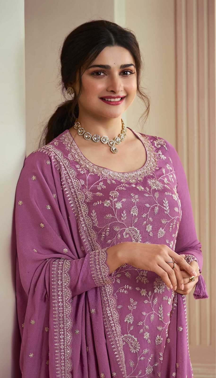 YNF Wholesale Chinon Embroidery Suits  | Surat Manufacturer