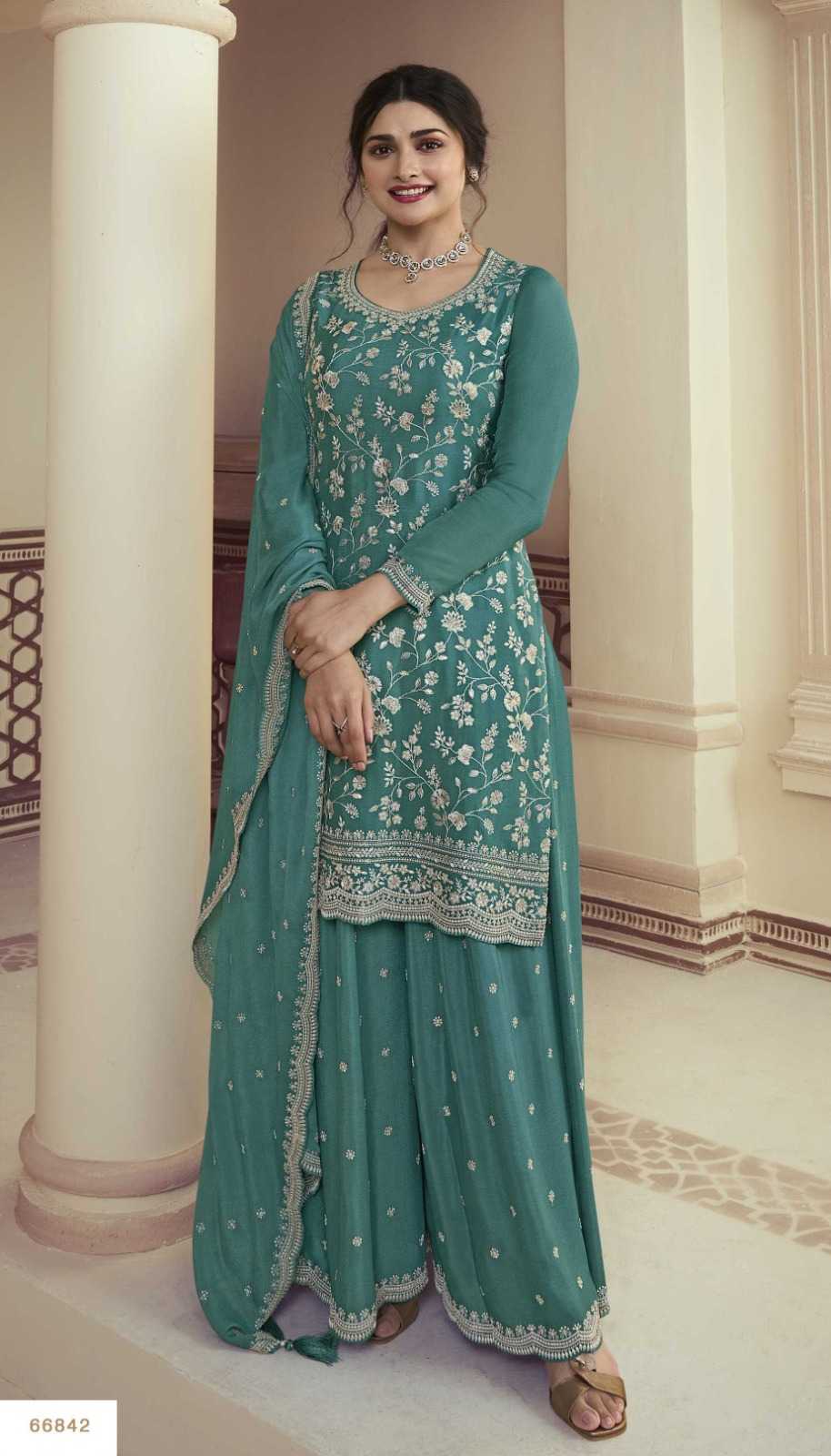 YNF Wholesale Chinon Embroidery Suits  | Surat Manufacturer