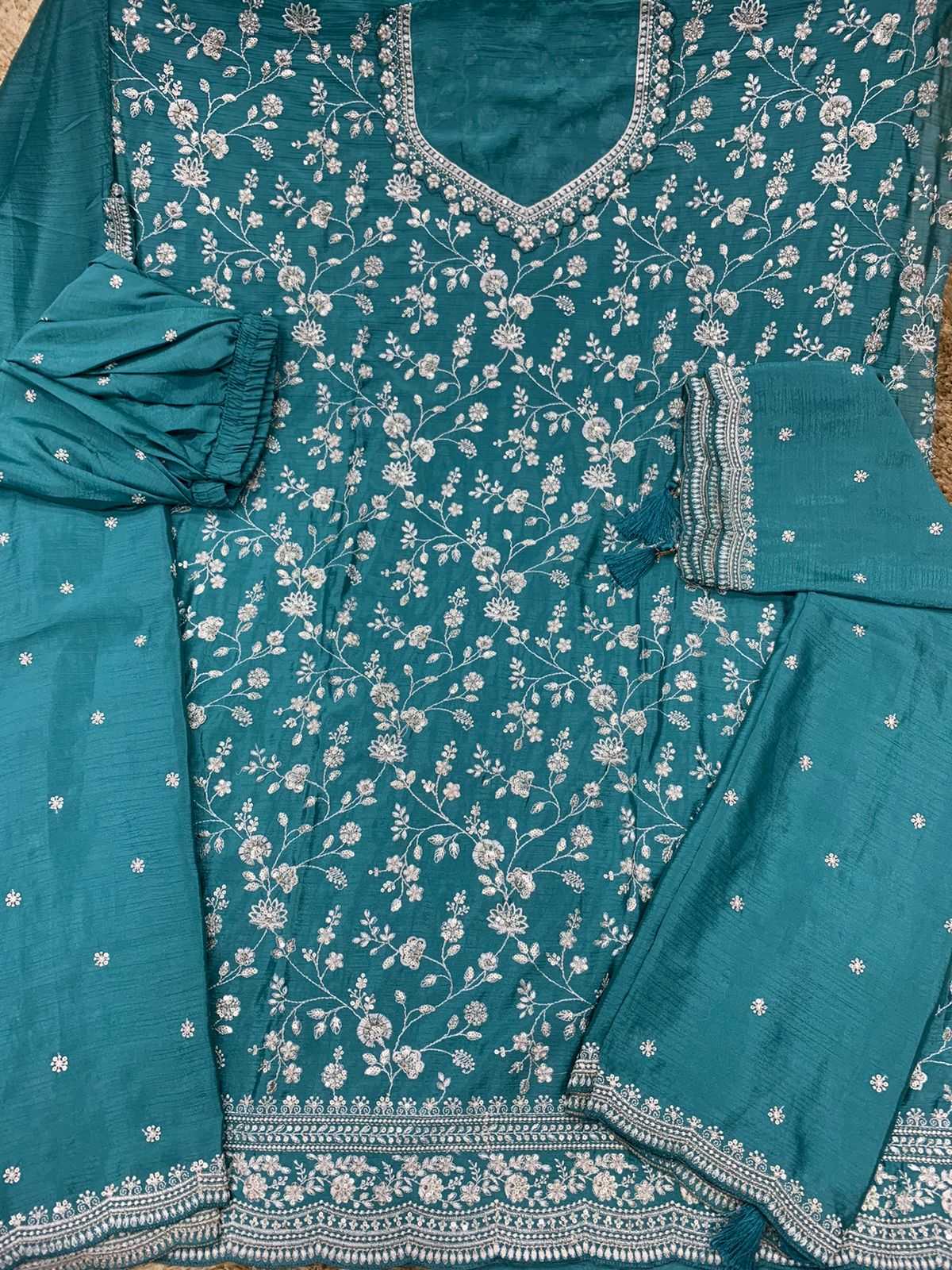 YNF Wholesale Chinon Embroidery Suits  | Surat Manufacturer