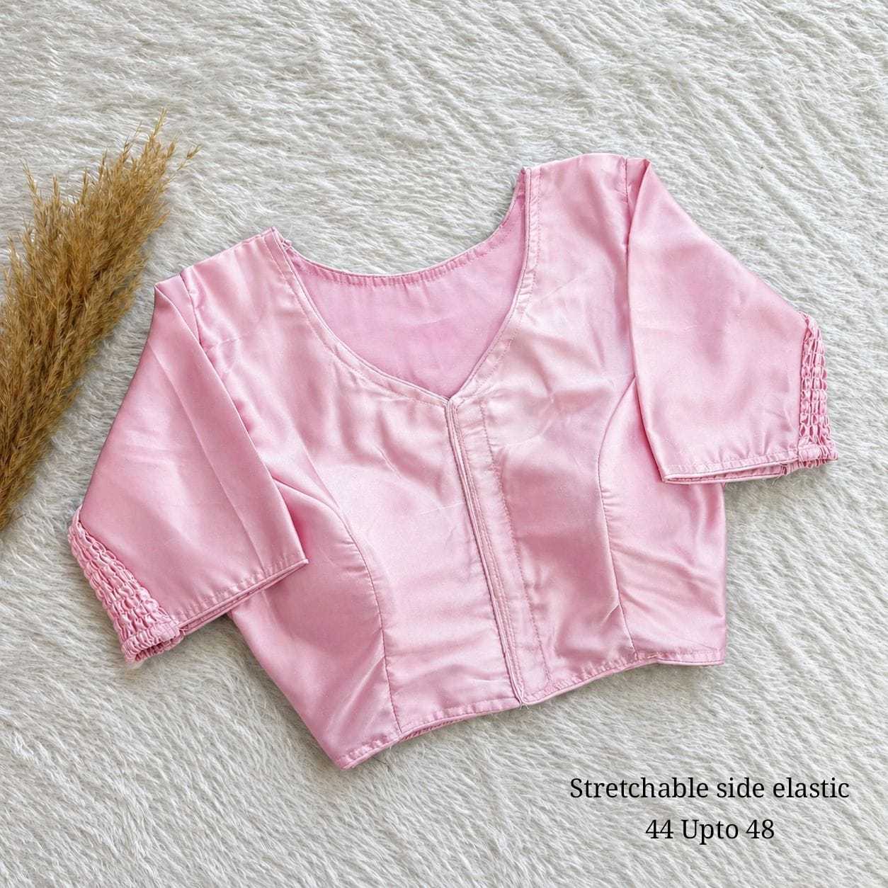 YNF Wholesale Pure Silk Stretchable Blouse  | Surat Manufacturer