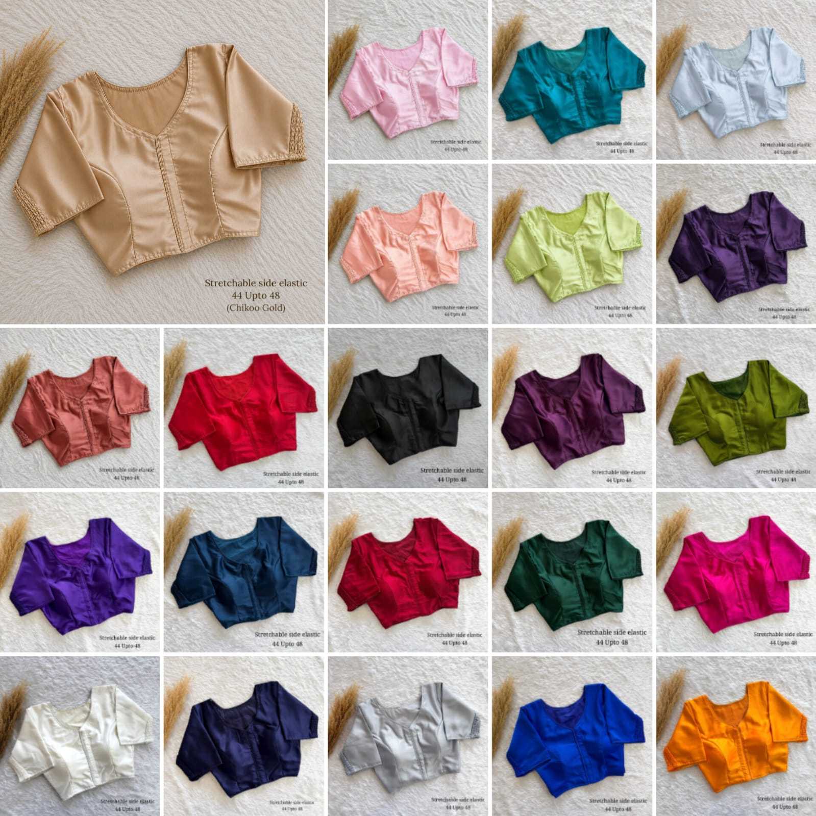 YNF Wholesale Pure Silk Stretchable Blouse  | Surat Manufacturer