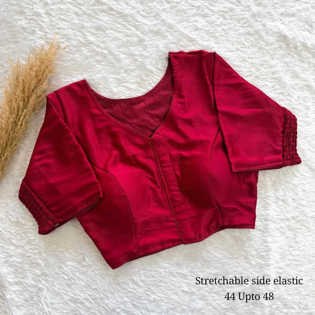 YNF Wholesale Pure Silk Stretchable Blouse  | Surat Manufacturer