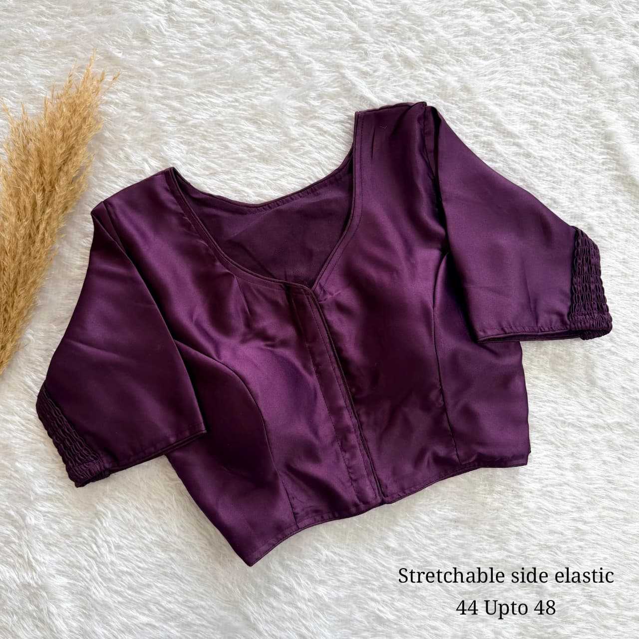 YNF Wholesale Pure Silk Stretchable Blouse  | Surat Manufacturer
