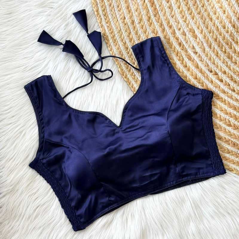 YNF Wholesale Soft Silk Sleeveless Blouse  | Surat Manufacturer