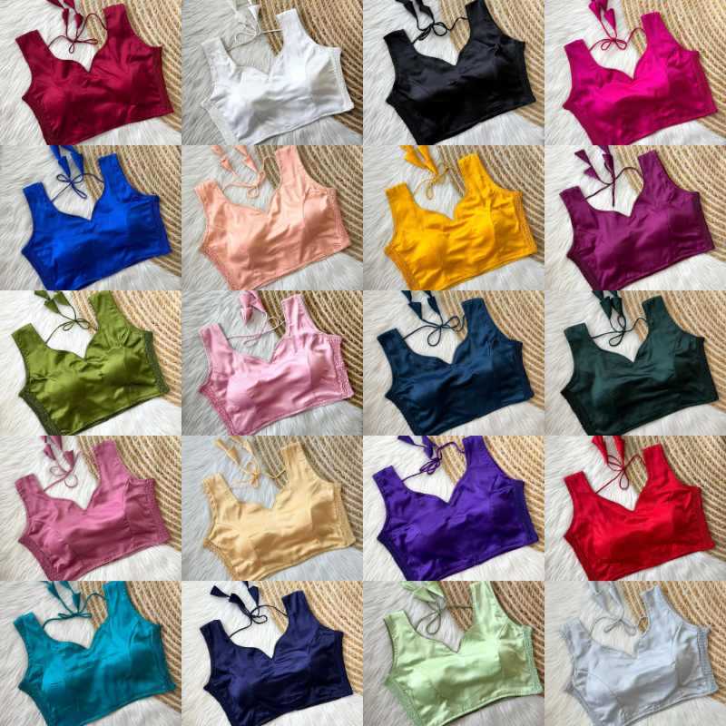 YNF Wholesale Soft Silk Sleeveless Blouse  | Surat Manufacturer