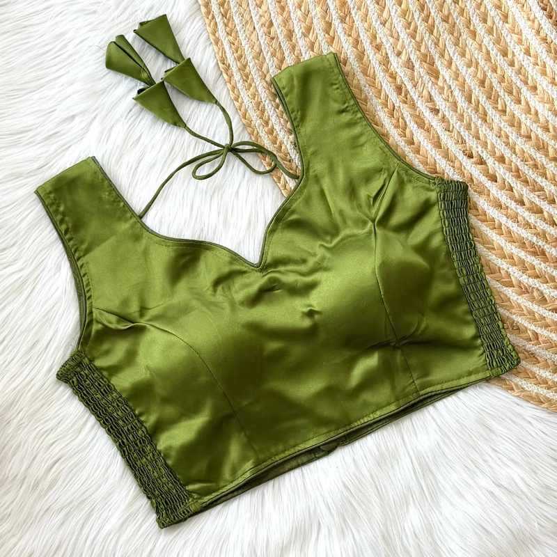 YNF Wholesale Soft Silk Sleeveless Blouse  | Surat Manufacturer