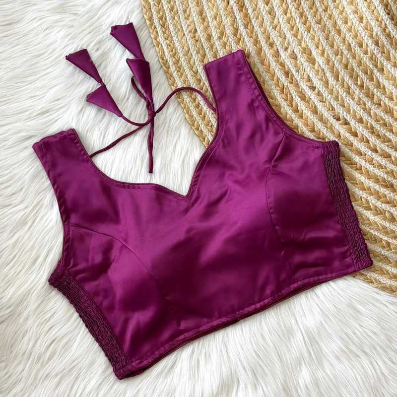 YNF Wholesale Soft Silk Sleeveless Blouse  | Surat Manufacturer
