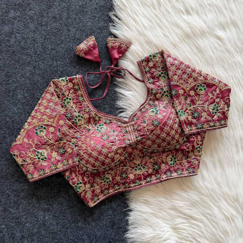 YNF Wholesale Soft Cotton Sequence Embroidery Blouse  | Surat Manufacturer