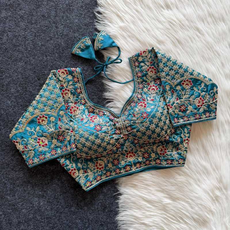 YNF Wholesale Soft Cotton Sequence Embroidery Blouse  | Surat Manufacturer