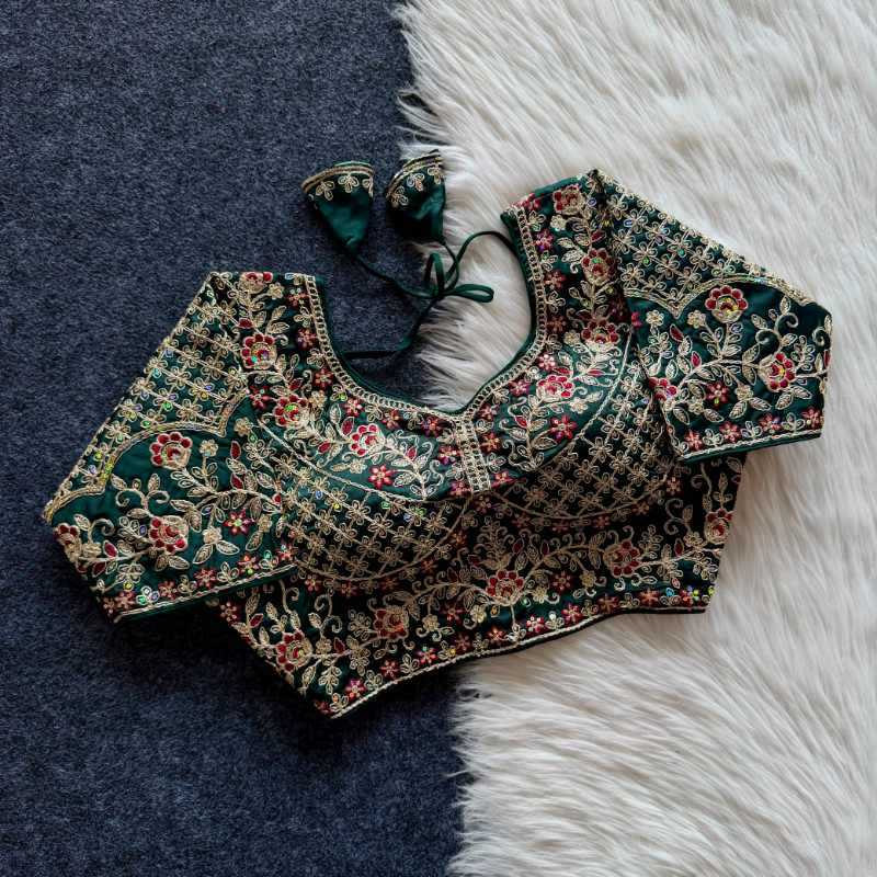 YNF Wholesale Soft Cotton Sequence Embroidery Blouse  | Surat Manufacturer