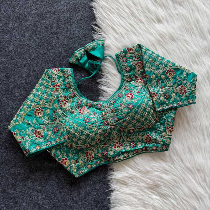 YNF Wholesale Soft Cotton Sequence Embroidery Blouse  | Surat Manufacturer