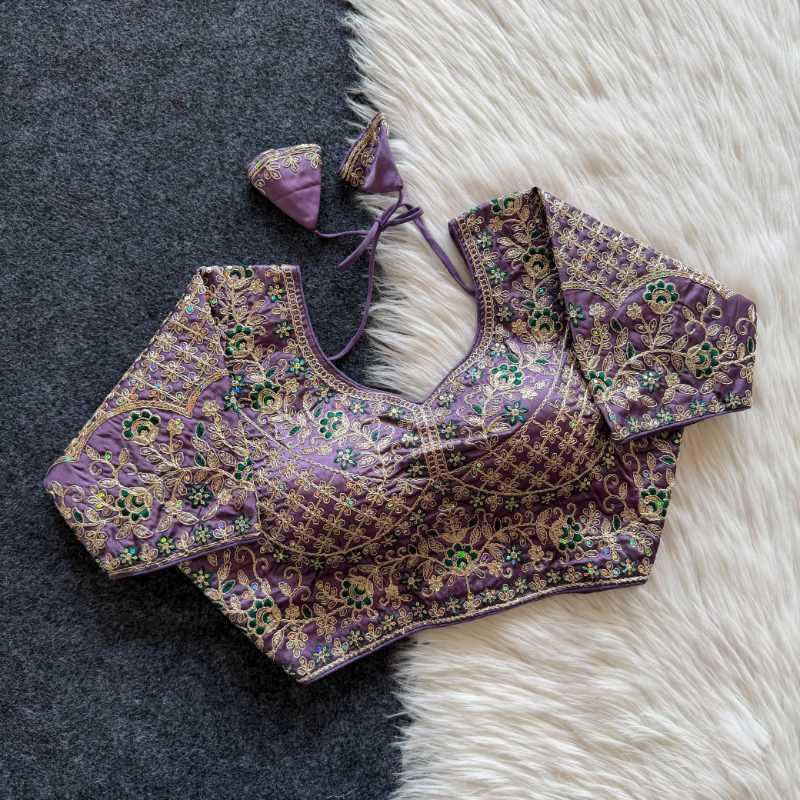 YNF Wholesale Soft Cotton Sequence Embroidery Blouse  | Surat Manufacturer