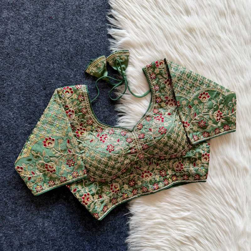 YNF Wholesale Soft Cotton Sequence Embroidery Blouse  | Surat Manufacturer
