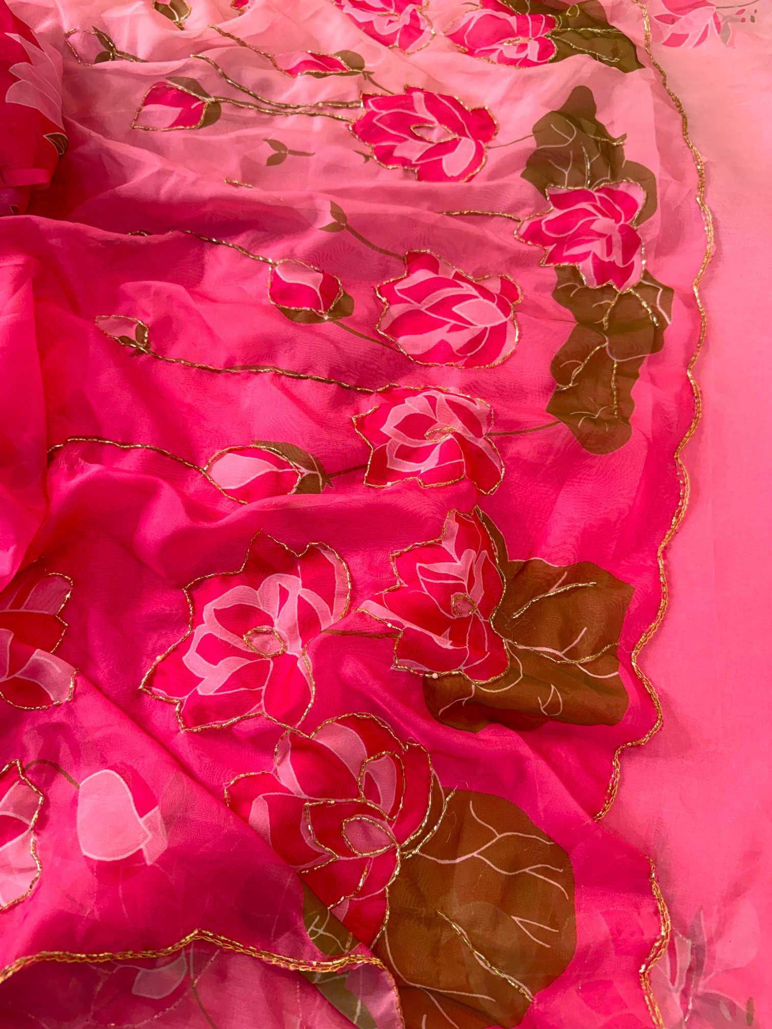 YNF Wholesale Georgette Designer Sarees KESH419 Aahanaa | Surat Manufacturer
