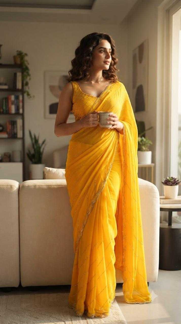 YNF Wholesale Georgette Fancy Sarees KESH419 Riddhi | Surat Manufacturer