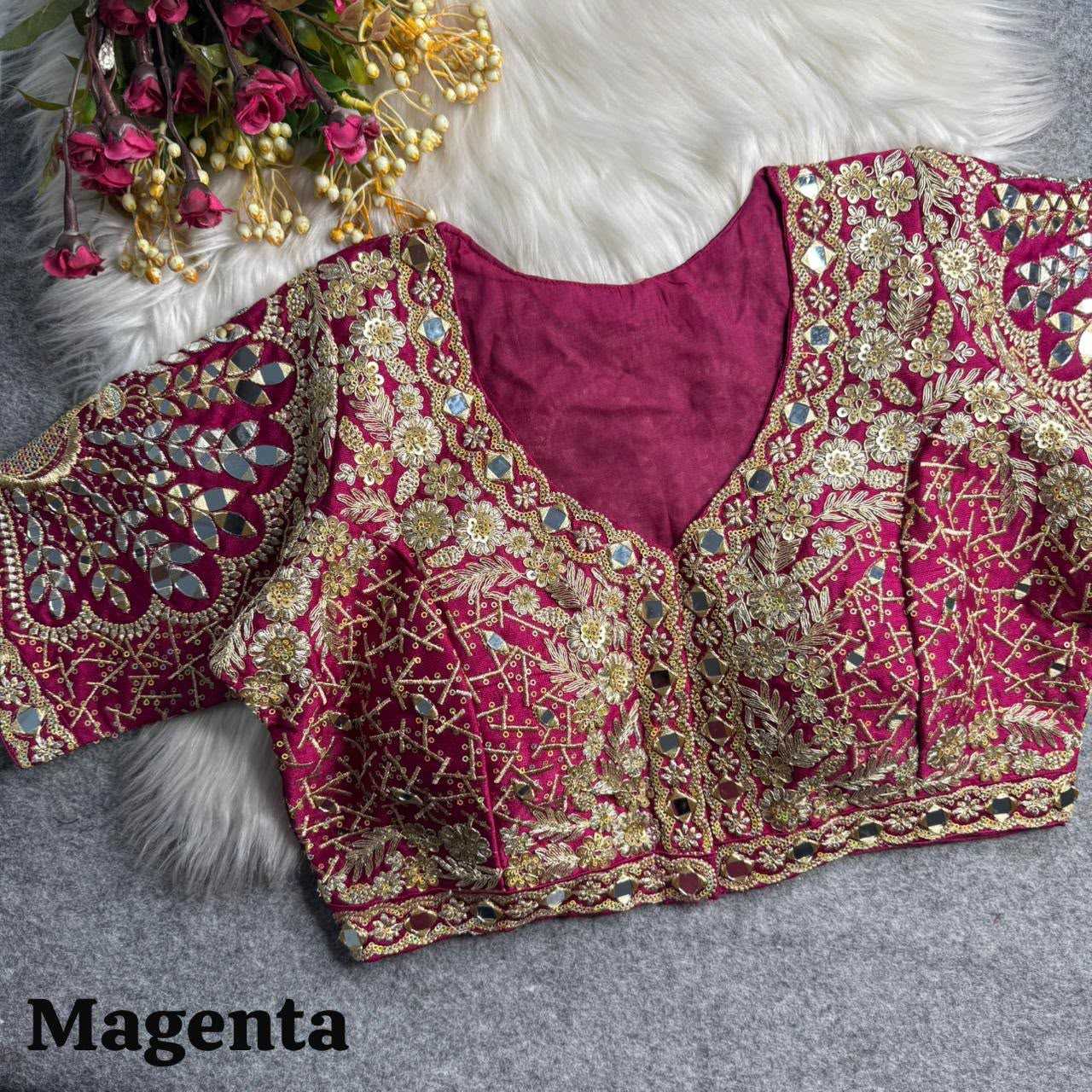 YNF Wholesale Italian Silk Designer Blouse KESH426 Ananya | Surat Manufacturer