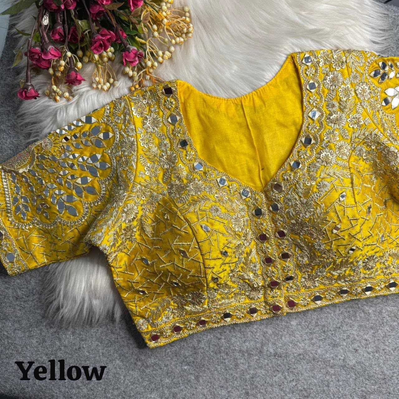 YNF Wholesale Italian Silk Designer Blouse KESH426 Ananya | Surat Manufacturer