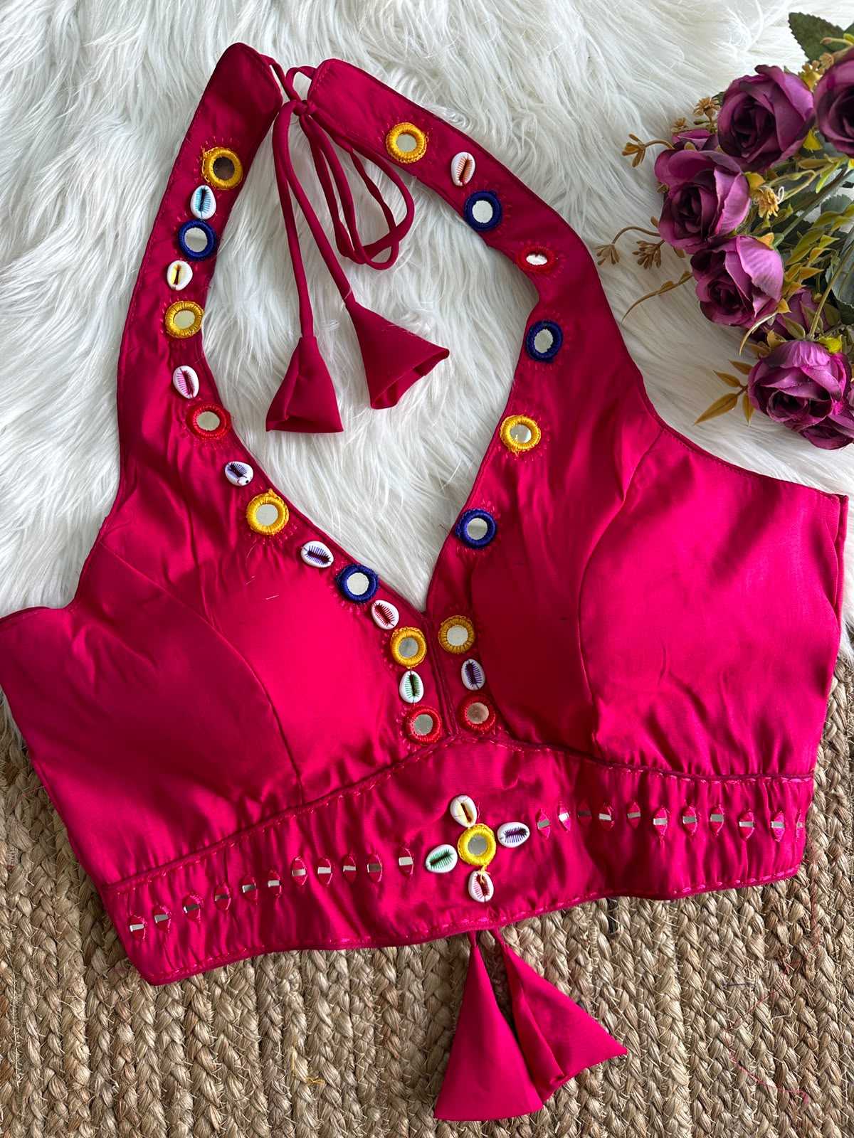 YNF Wholesale Heavy Roman Silk Sleeveless Blouse  | Surat Manufacturer
