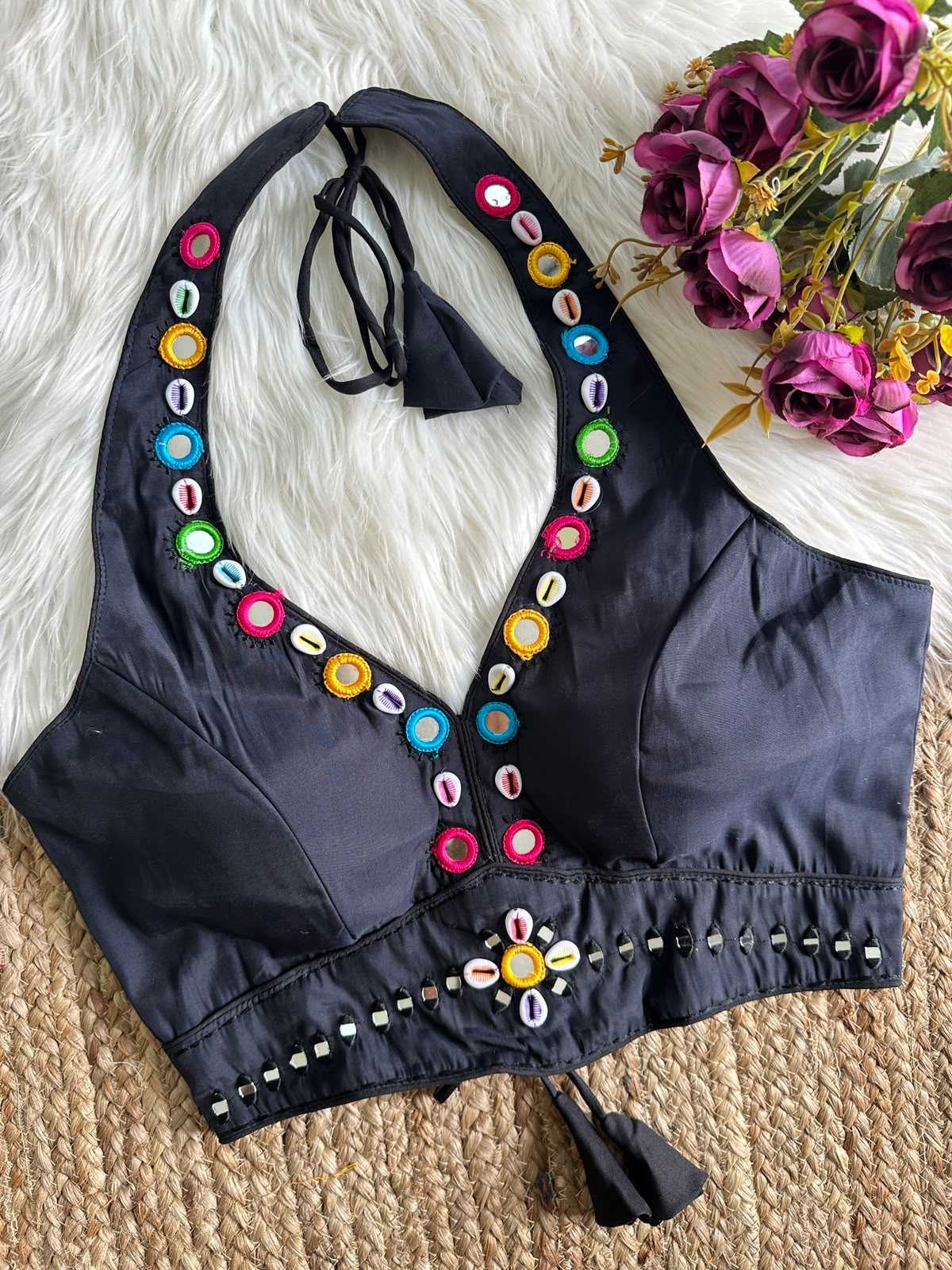 YNF Wholesale Heavy Roman Silk Sleeveless Blouse  | Surat Manufacturer