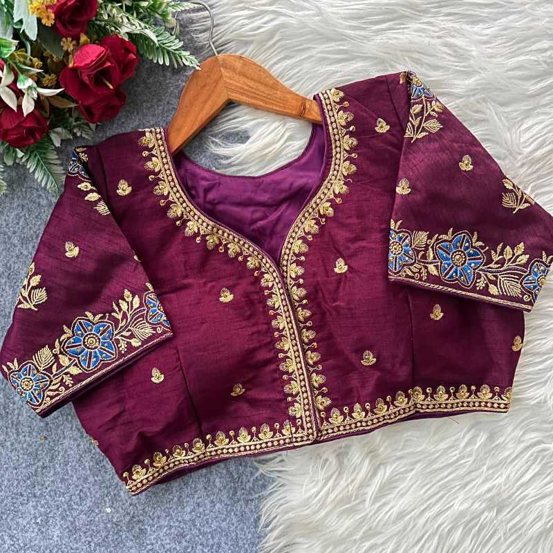 YNF Wholesale Pure Silk Designer Blouse  | Surat Manufacturer